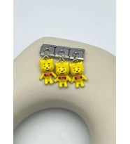 Çelik Silver Sarı Ayıcık Sallantılı Nomi Charm - 25crm49