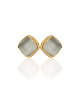 Kadir Jewellery 22 Ayar Altın Kaplama Kadın Minimal Küpe -El İşçiliği Ve Hipoalerjenik Küpe