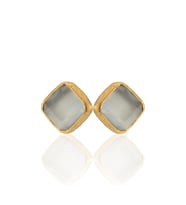 Kadir Jewellery 22 Ayar Altın Kaplama Kadın Minimal Küpe -El İşçiliği Ve Hipoalerjenik Küpe