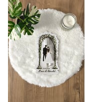 Pamuğum Atelier Kişiye Özel İsimli Gelin Damat Figürlü Düğün Kolonyası Şişesi Süsü Misafirler İçin Düğün, Nikah Hediyeliği (15-25-50-100-200 Adet)