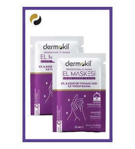 DERMOKİL Kil ve Kenevir Yağlı Peeling Etkili El Maskesi 35 ml 2 ' li Set