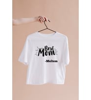 En İyi Anne ( Best Mom ) Tasarımlı Tişört Kişiye Özel ( Unisex - Büyük - Çocuk )
