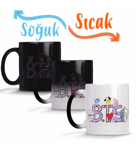 Bts BT21 Karakterleri 01 Sihirli Kupa Bardak Porselen