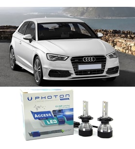 Audi A3 8V Led Xenon Kısa Far Ampulü H7 Access Yeni Seri Beyaz 2012 - 2019