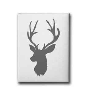 Gri Geyik Canvas Tablo MİND249