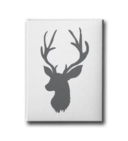Gri Geyik Canvas Tablo MİND249