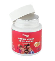 Vitago Kids Gummies Vitamin D3 Kalsiyum İçeren Çiğnenebilir Form - 30 Adet Gummy