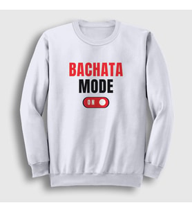 Presmono Unisex Beyaz Bachata Mode On Dance Dans Sweatshirt 463363tt (Beyaz)
