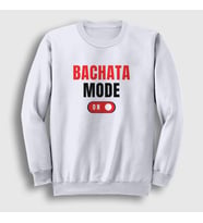 Presmono Unisex Beyaz Bachata Mode On Dance Dans Sweatshirt 463363tt (Beyaz)