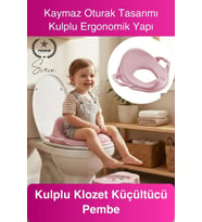 #Klozet Pembe Kulplu Klozet Küçültücü Çocuk Adaptörü Tuvalet Eğitimi İçin Kaymaz Oturağı Küçültücü