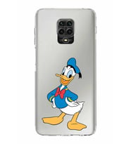 Xiaomi Redmi Note 9 Pro  Kamera Korumalı Kapak Donald Duck Tasarımlı Şeffaf  Kılıf
