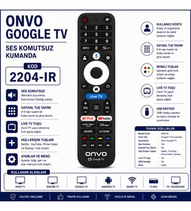 Onvo 2204-IR Kumanda