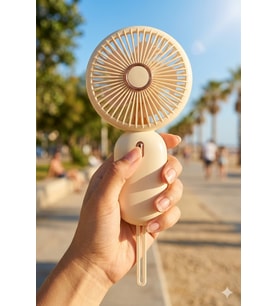 MİNİ TAŞINABİLİR FAN TYPE-C ŞARJLI EL VANTİLATÖRÜ FN-65 (Sarı)