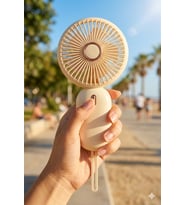MİNİ TAŞINABİLİR FAN TYPE-C ŞARJLI EL VANTİLATÖRÜ FN-65 (Sarı)