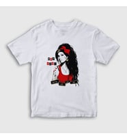 Presmono Unisex Çocuk Beyaz Goodbye Amy Winehouse T-Shirt 152008tt