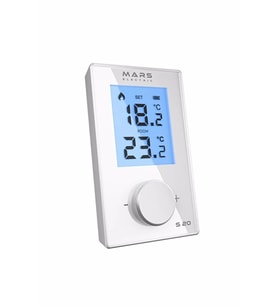 S20 Kablosuz Dijital Oda Termostatı Yüksek Hassasiyetli Beyaz (Karışık)