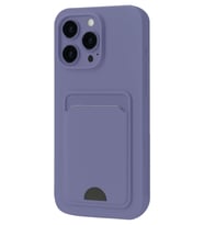 Newface Apple iPhone 16 Pro Max Kılıf Kelvin Kartvizitli Silikon - Lila