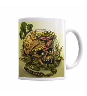 Lampiao Skull Kupa Bardak Porselen