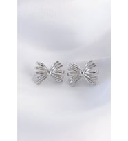 Pirinç Gümüş Renk Fiyonk Küpe 5886 - SSSSSS4455-3098