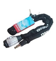 MOTOSİKLET 6 mm X 200 cm ZİNCİR KİLİT ZHONGLİ ANAHTARLI, 2 METRE