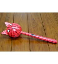 Ahşap Kedili Spiderman Marakas Tekli