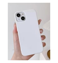 Iphone 13/14 Uyumlu İçi Kadife Lansman Beyaz Telefon Kılıfı