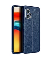 Xiaomi Poco X4 GT Kılıf Deri Görünümlü Slim Silikon (Lacivert)