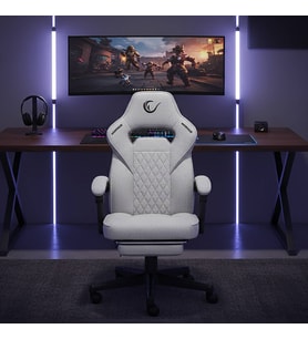 Rampage KL-R12 Lumos Terletmez Kumaş Gri Oyuncu Koltuğu