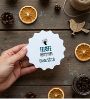 Kişiye Özel Felsefe Öğretmeni Bardak Altlığı Öğretmenler Günü Hediyesi (Bej)
