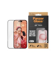 PanzerGlass Iphone 15  Ultra Geniş Uyum W. Kolay Hizalayıcı (Şeffaf)