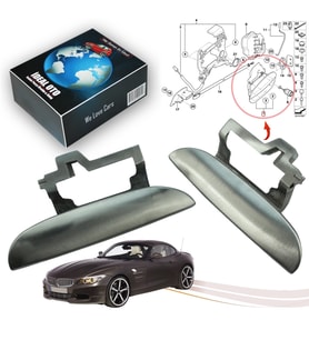 Bmw Z4 E86 2002-2009 Metal Sol & Sağ Dış Kapı Kolu
