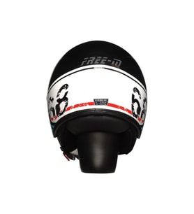 Motosiklet Yarım Kask Camlı Ce Onaylı Güneş Vizörlü Motor Kaskı Retro