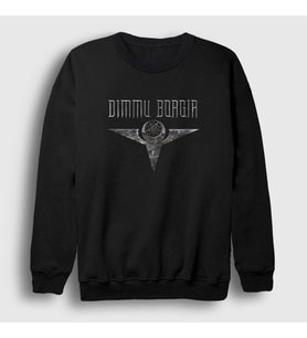 Presmono Unisex Siyah Metal Dimmu Borgir Sweatshirt
