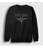 Presmono Unisex Siyah Metal Dimmu Borgir Sweatshirt