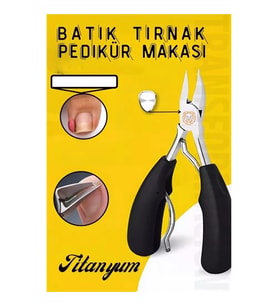 Pedikür Makası Tırnak Batık Makası Titanyum Çelik Profesyonel 721332