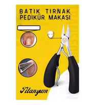 Pedikür Makası Tırnak Batık Makası Titanyum Çelik Profesyonel 721332