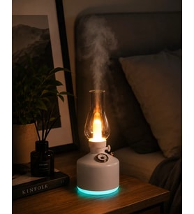 Northcity Vintage Aroma Difüzörü: Nano Mist LED Işıklı Taşınabilir Nemlendirici ve Aromaterapi Cihazı
