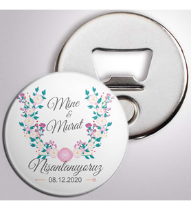 Nişan Hatıra Masa Süsleme Magnet Açacak