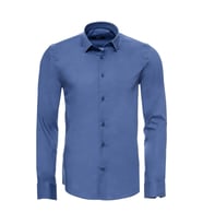 Slim Fit Uzun Kollu Lacivert Erkek Gömlek - Wessi (Mavi)