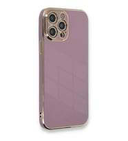 Durukar® iPhone 12 Pro Max Kılıf Volet Silikon - Mor