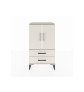 Arges Komodin 2 Raflı 2 Çekmeceli 2 Kapaklı 60x30x106 Aytaşı-Aytaşı