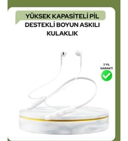 100 Saat Pil Ömrü Boyun Askılı Bluetooth Kablosuz Kulaklık