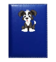 PROMOSYON DENİZİ  SEVİMLİ KÖPEK 4 GÖRSELLİ LACİVERT RUHSAT KABI