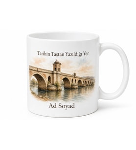 Uzunköprü Tarihi Taş Köprüsü Edirne Hatırası Kupa Bardak Hediye