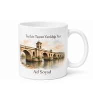 Uzunköprü Tarihi Taş Köprüsü Edirne Hatırası Kupa Bardak Hediye