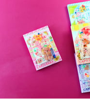 Capybara Temalı Mini Oyun Kapaklı Defter (Pembe)