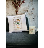 Sevgiliye Hediye Kupa Bardak ve Yastık Set 037 (Beyaz)