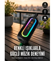 Taşınabilir Şarjlı Bluetooth Hoparlör Güçlü Bas Yeni Nesil