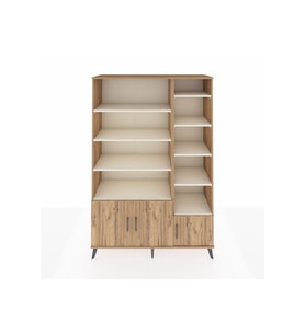 Hyperion Dolap 10 Raflı 3 Kapaklı 132x44x195 Çam-Çam/Aytaşı