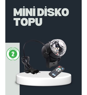 Northcity RGB LED Disko Küresi 7 Modlu Uzaktan Kumandalı - Parti Işıkları ve Müzik Senkronizasyonu